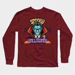 Spooky Dracula Halloween Long Sleeve T-Shirt